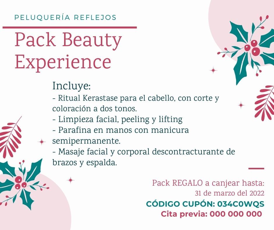 Regala servicio de belleza - ideas marketing peluquerías