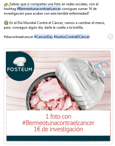 Post iniciativa Día Mundial contra el Cáncer